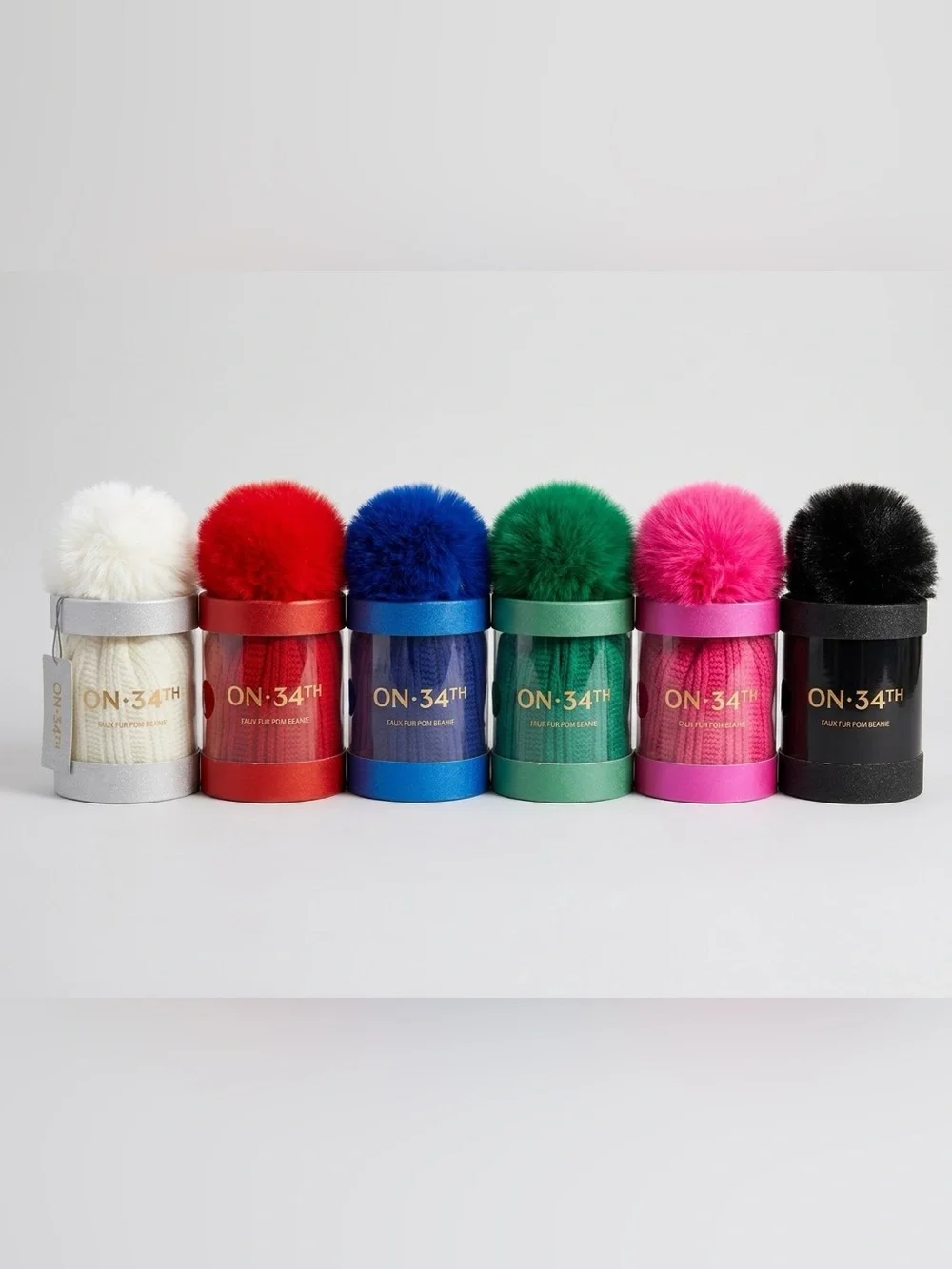 On 34th Faux Fur Pom Bernie - 6 Colors - Pick One NWT